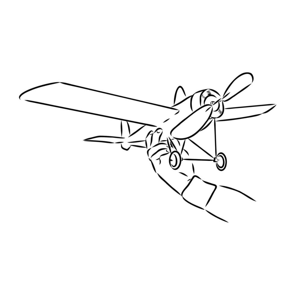 aircraft modeling vector sketch