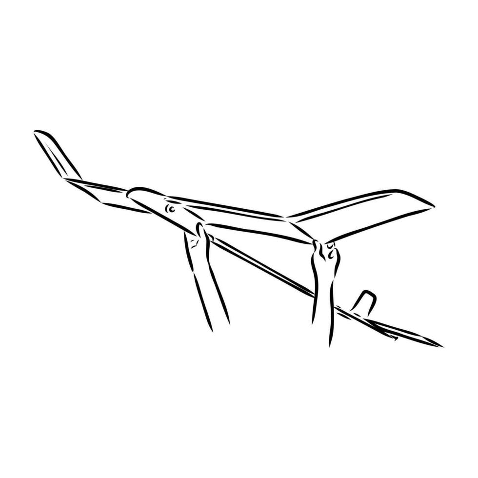 aircraft modeling vector sketch