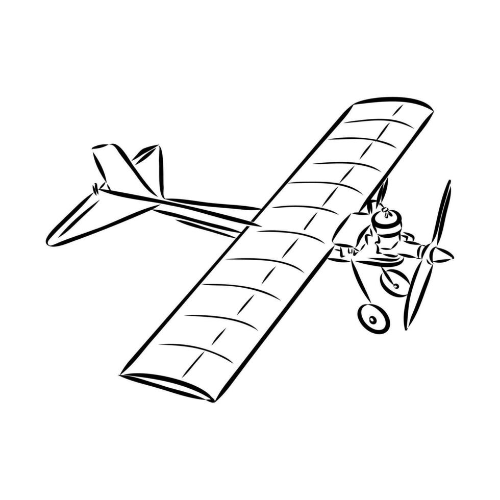 aircraft modeling vector sketch