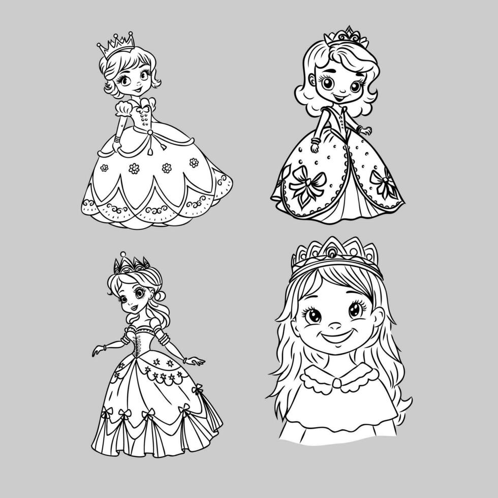 cartoon fairies vector sketch