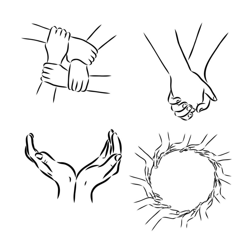 handshake vector sketch