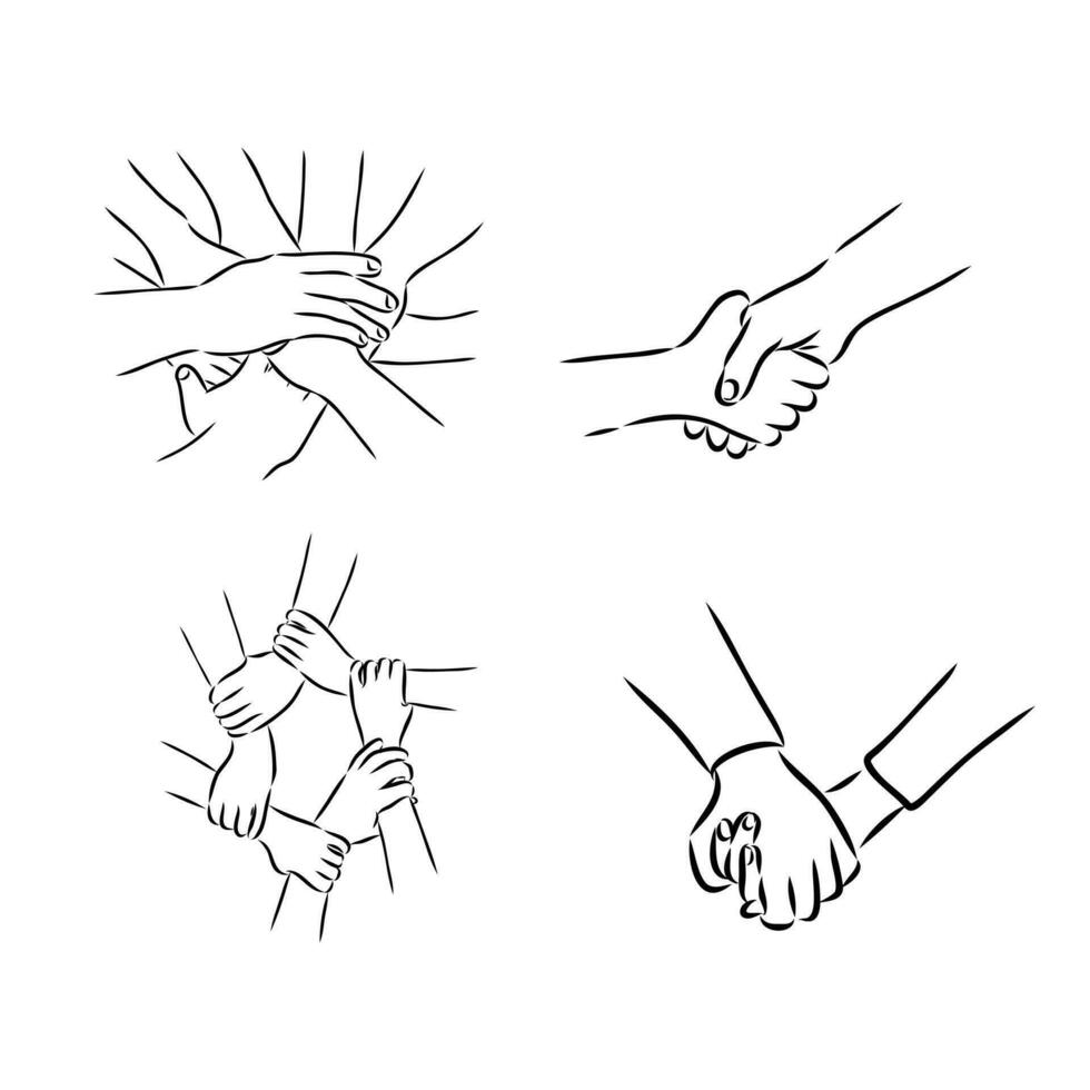 handshake vector sketch