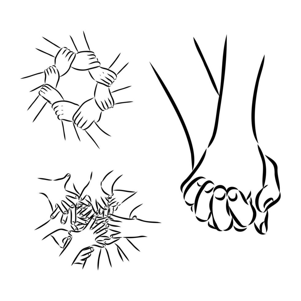 handshake vector sketch