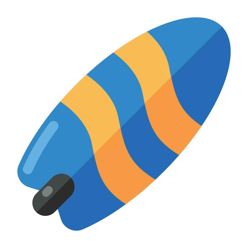 Adventure board icon, trendy design of surfboard vector