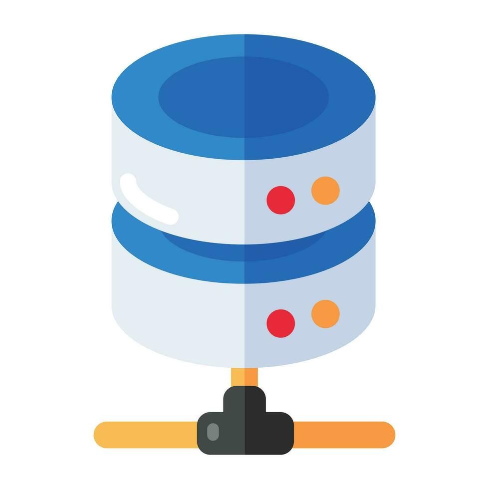 An icon design of share database vector