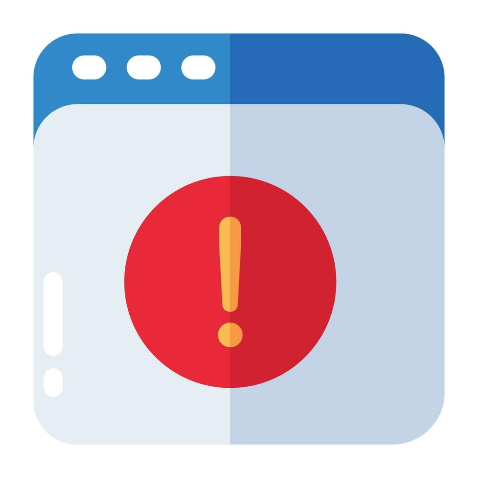 Modern design icon of web error vector