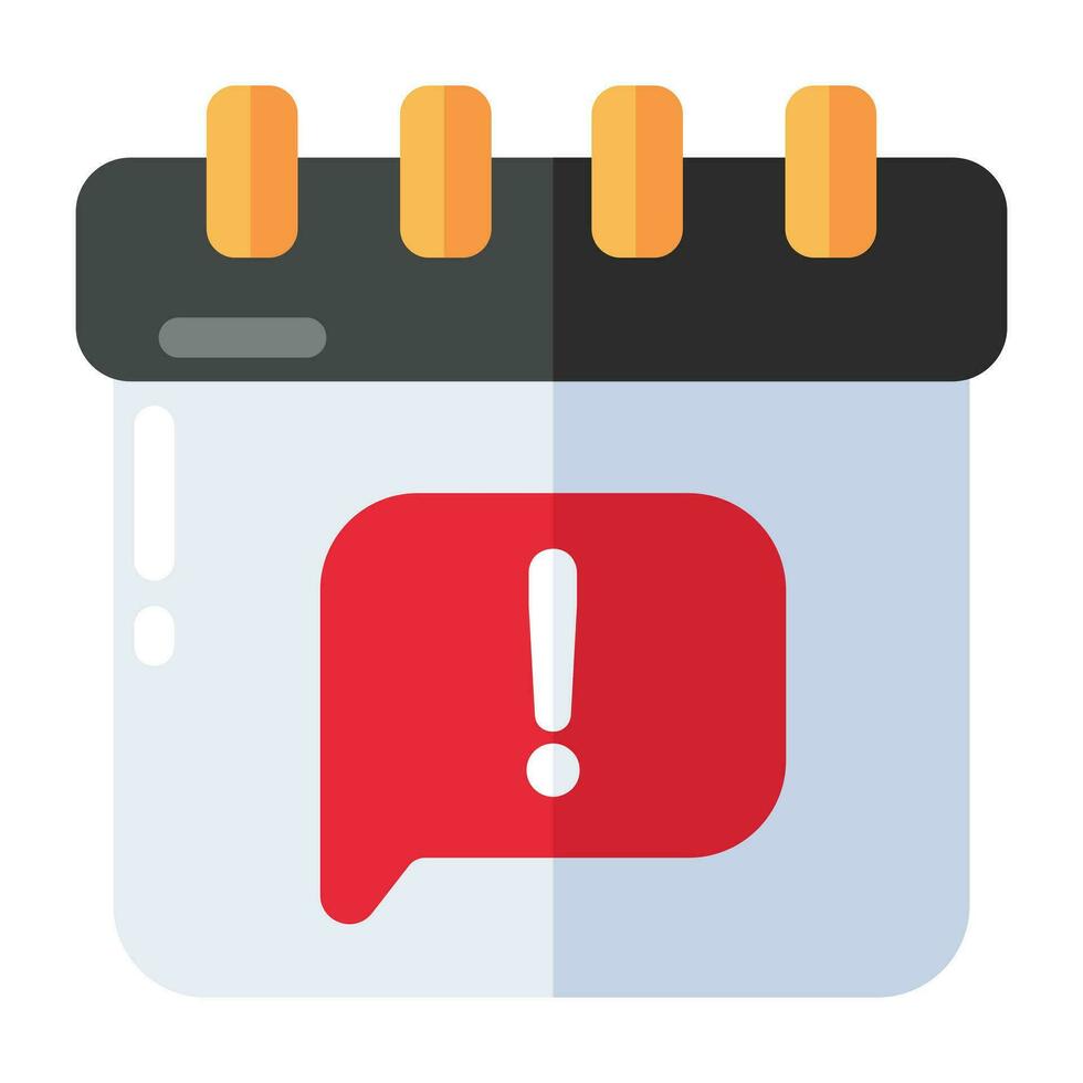 Modern design icon of chat error vector