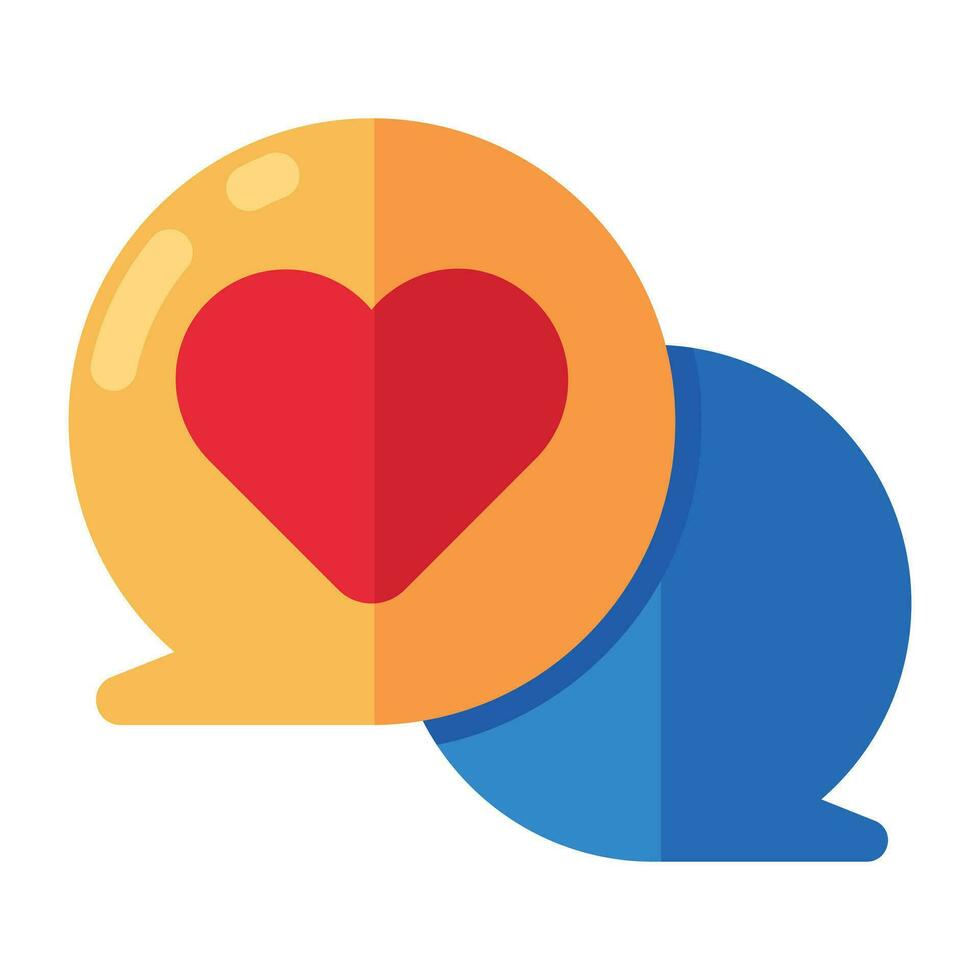 Premium download icon of romantic chat vector
