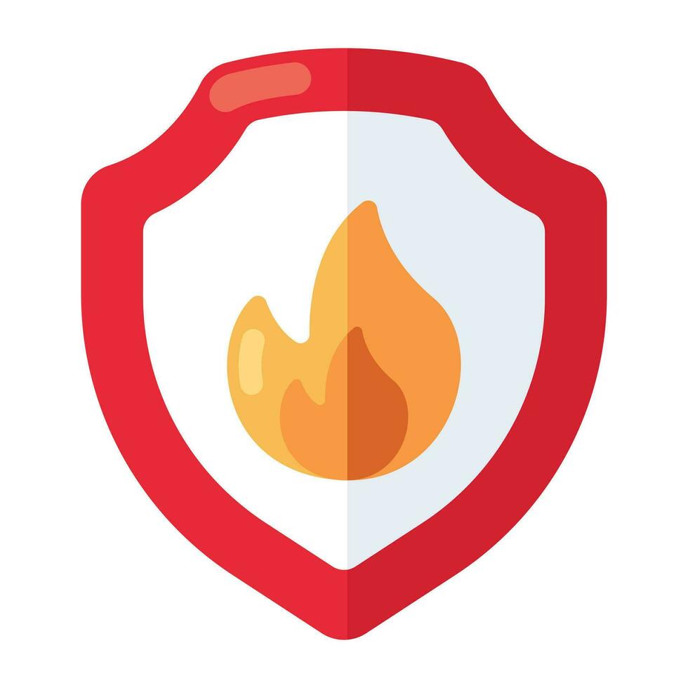 Perfect design icon of security burning vector