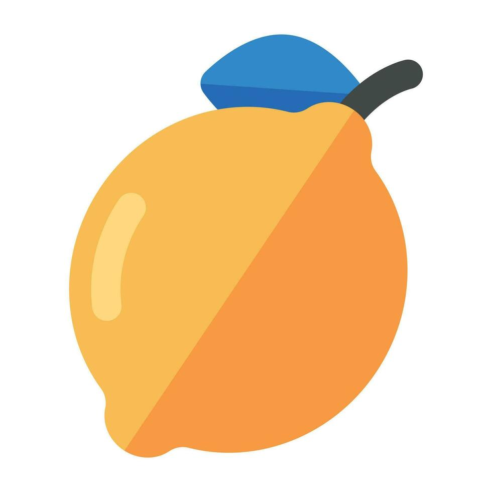 A unique design icon of lemon vector