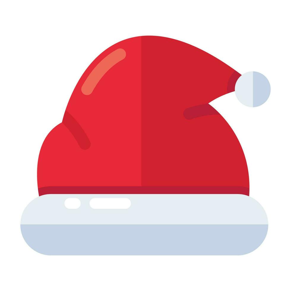 un hermoso icono de diseño de sombrero de navidad vector