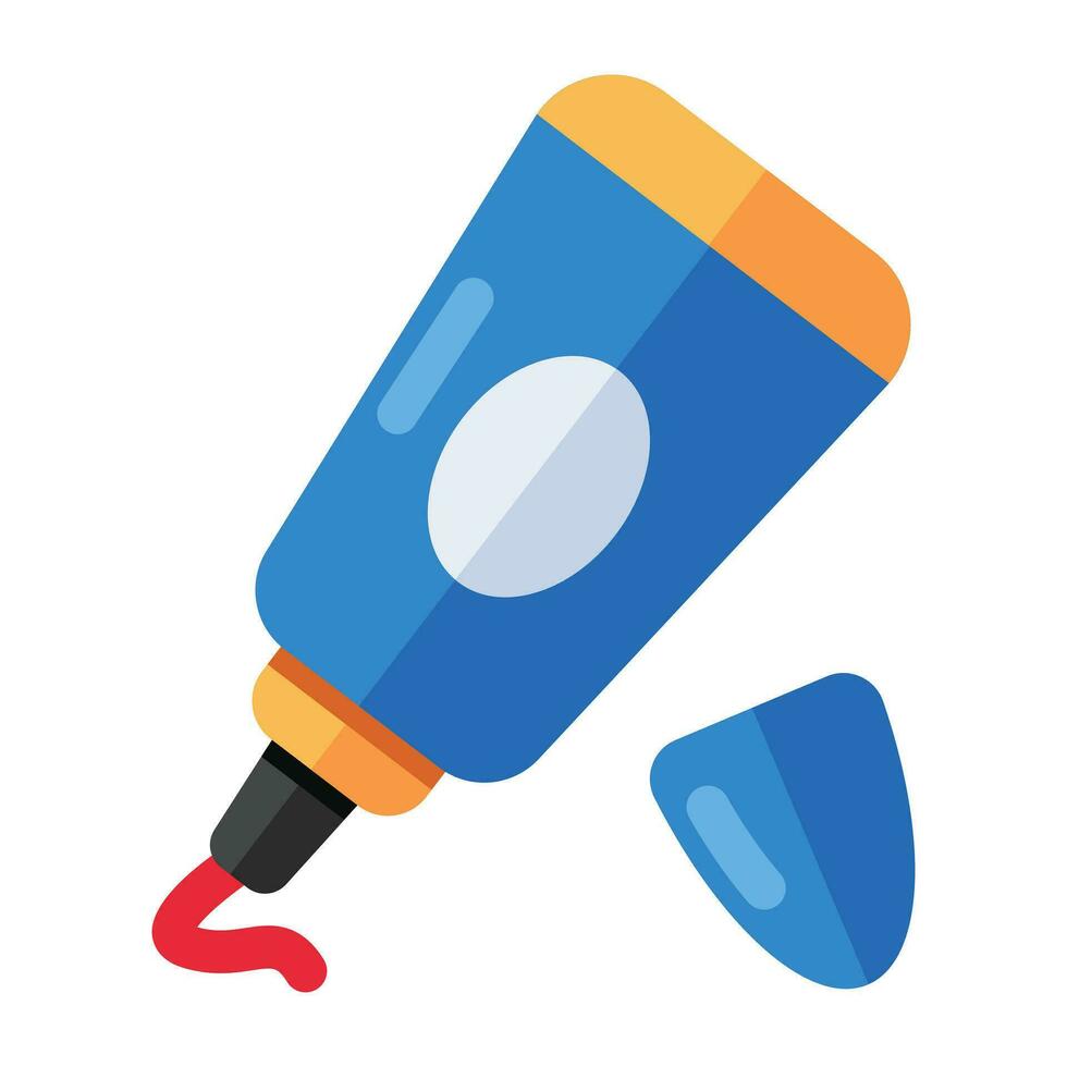 A unique design icon of acrylic paint tube vector