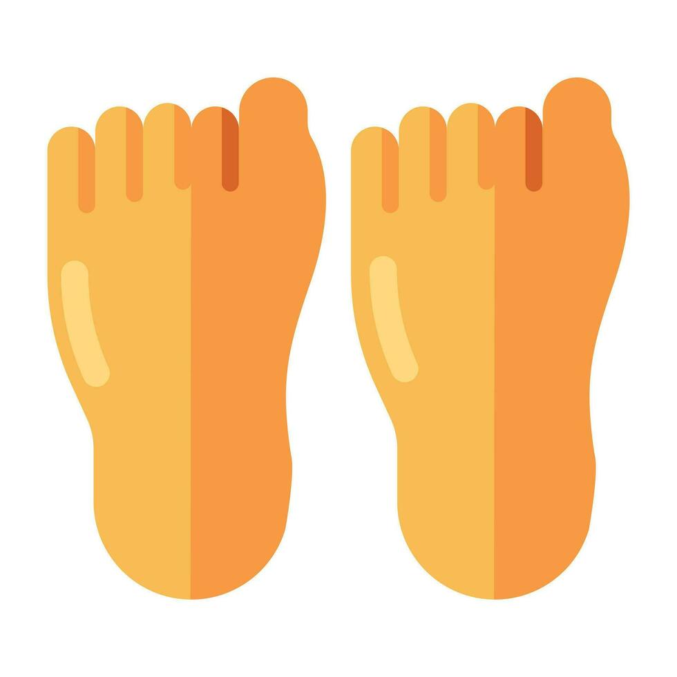 A trendy design icon of feet vector