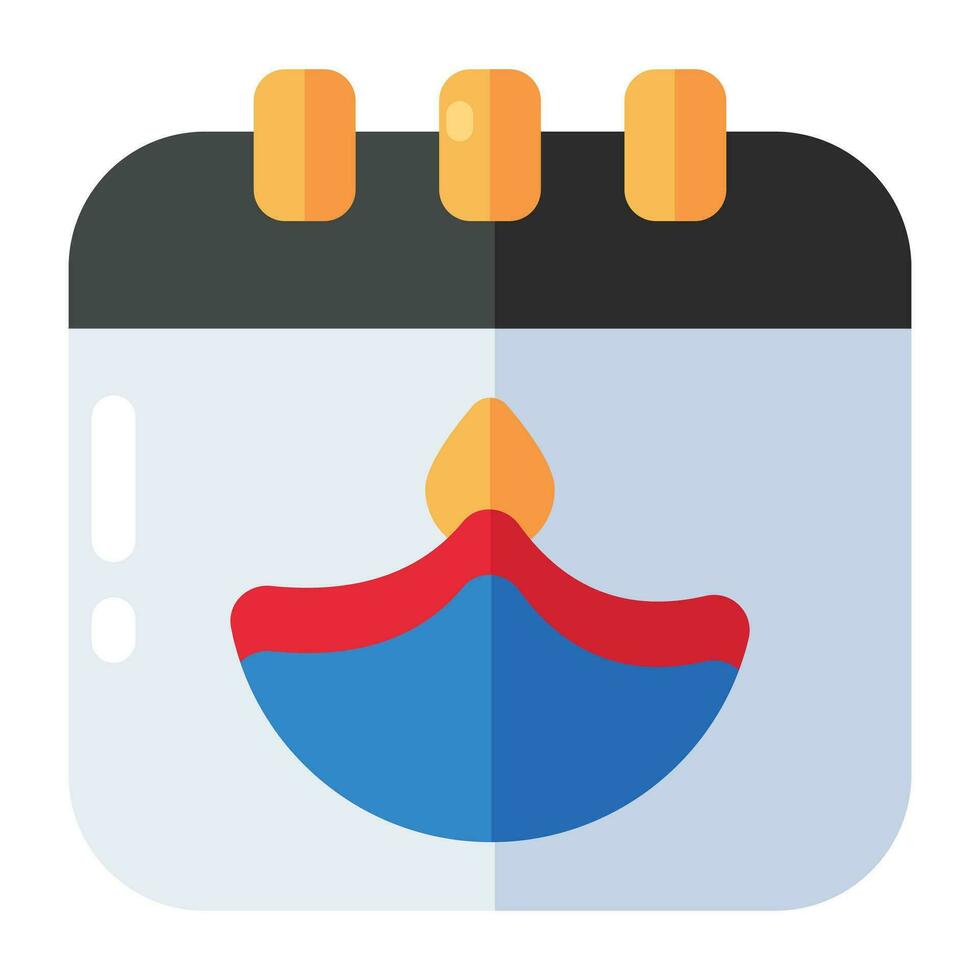 An icon design of calendar having editable quality vector