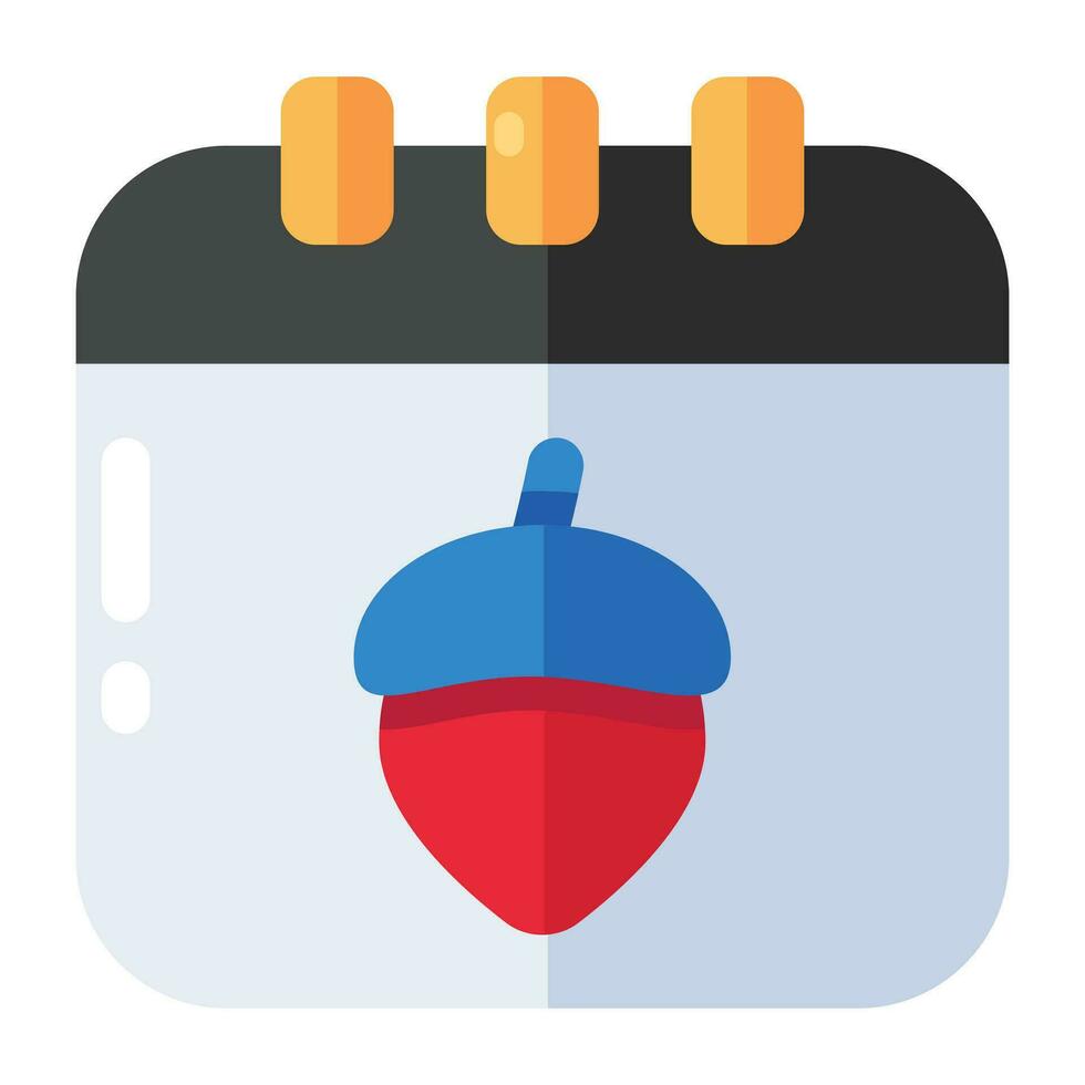 An icon design of calendar having editable quality vector