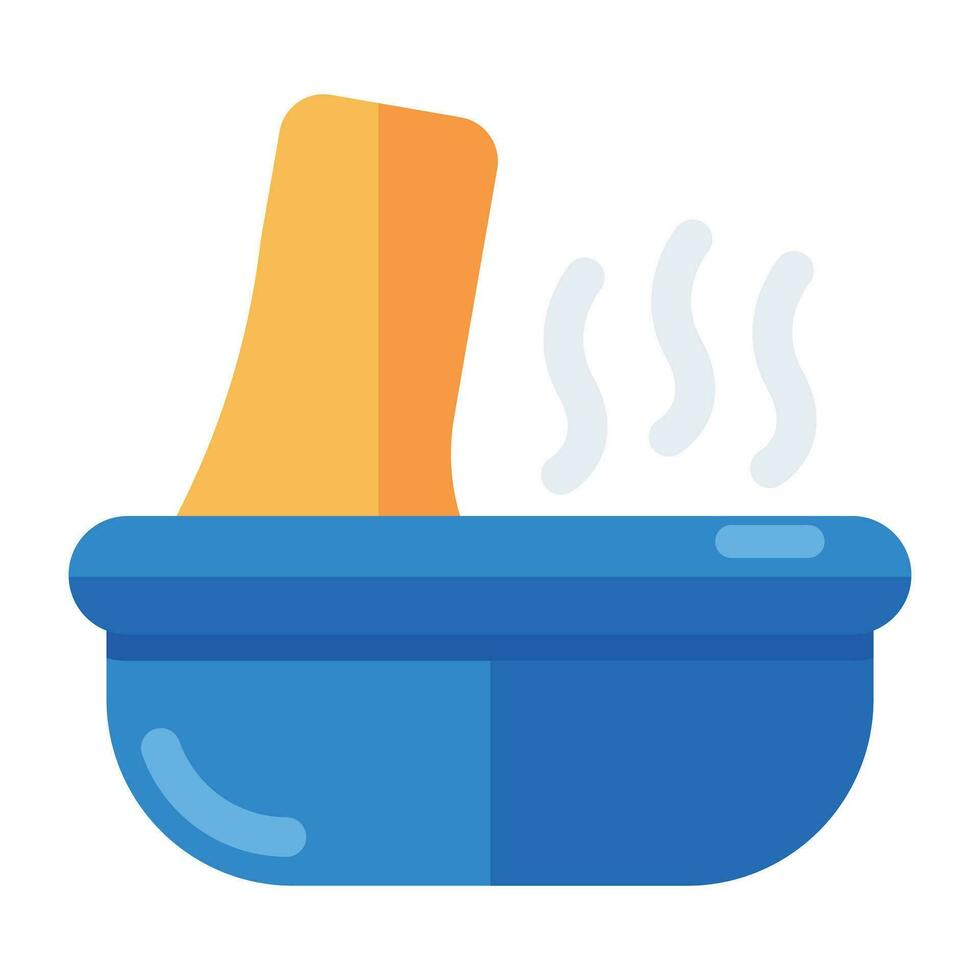 Editable design icon of pedicure vector