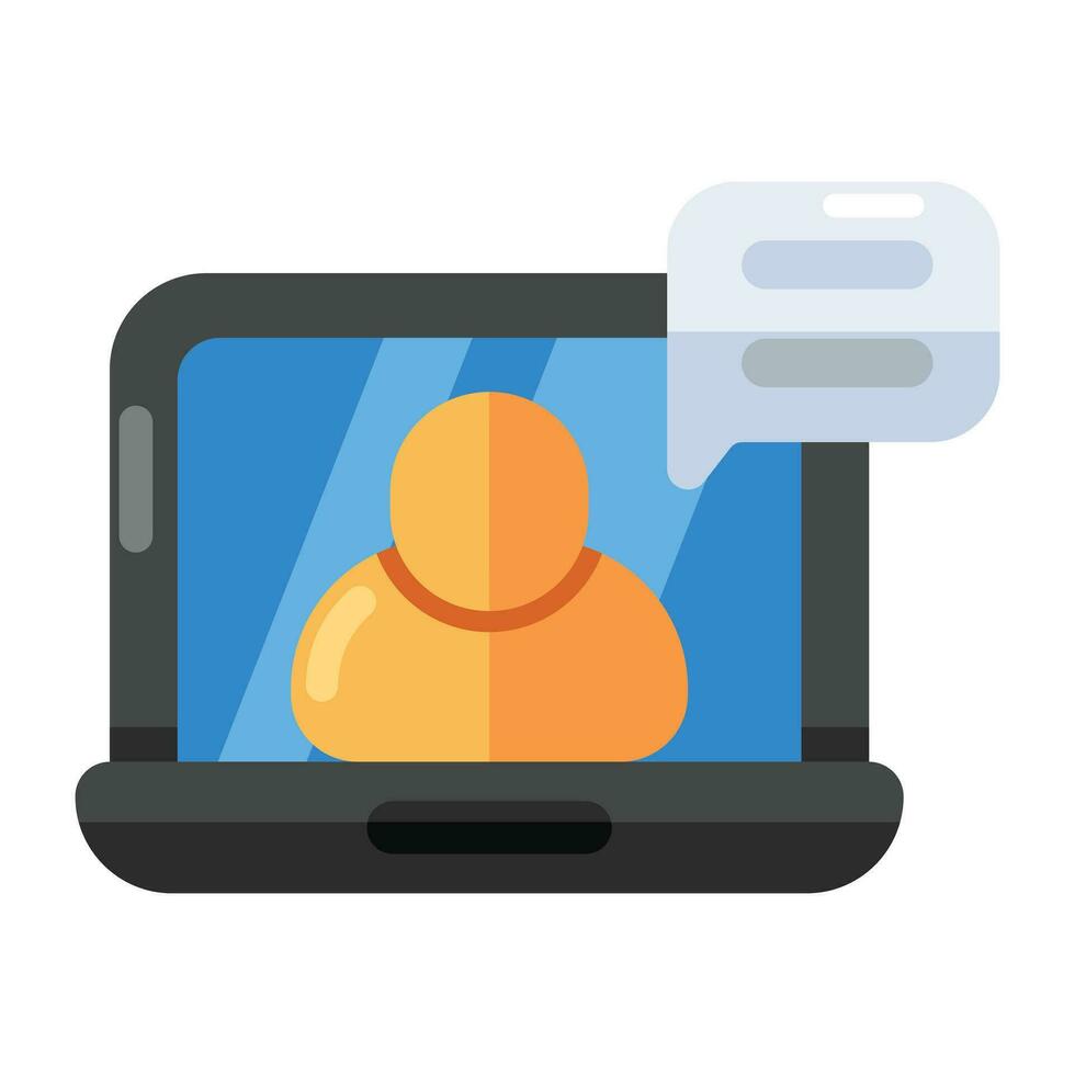 A premium download icon of video chat vector