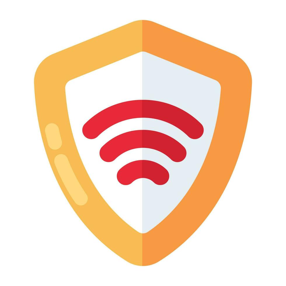 Editable design icon of internet security vector