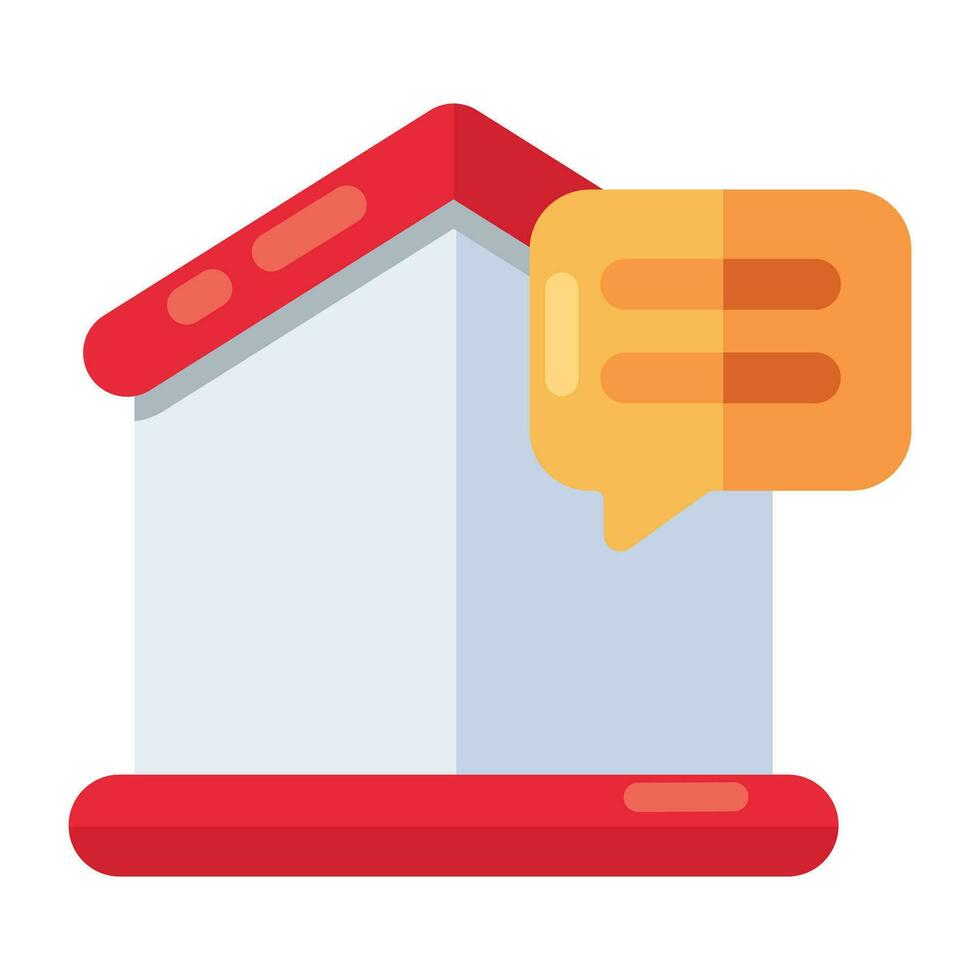 An icon design of home building vector