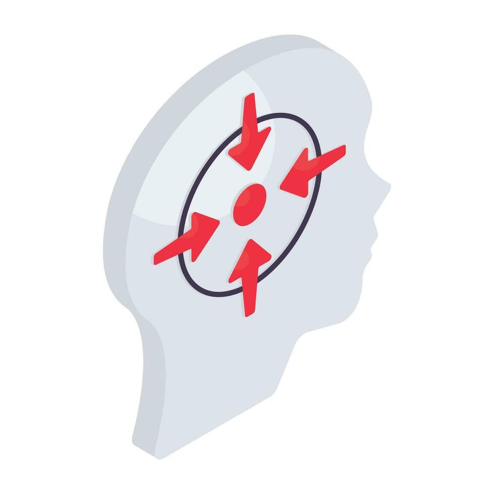 Headhunting icon, editable vector