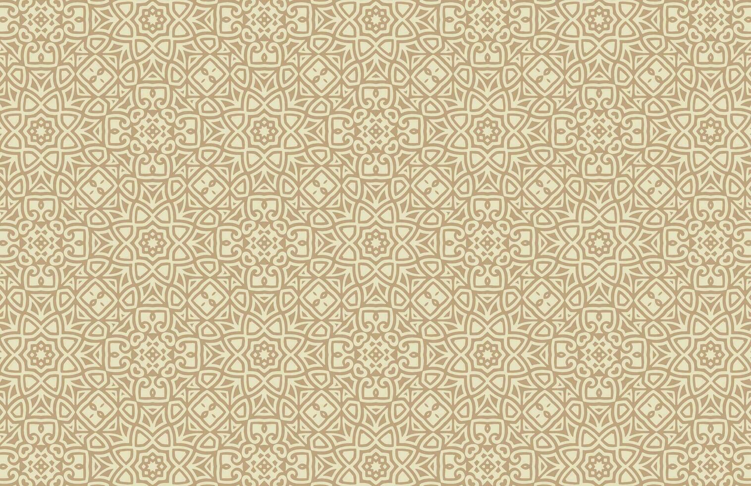 Traditional islamic star design pattern vector