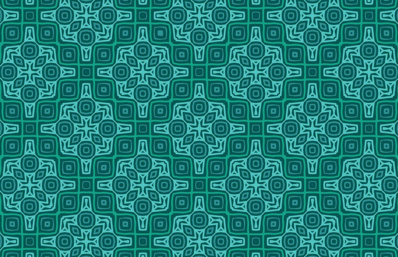 Vintage decorative blue pattern vector