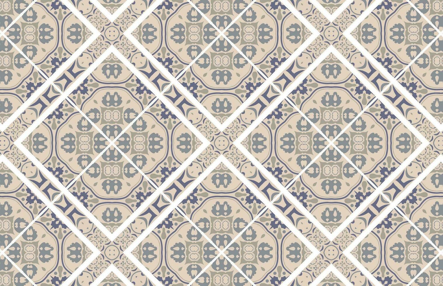 Colorful moroccan carpet and fabric design vector