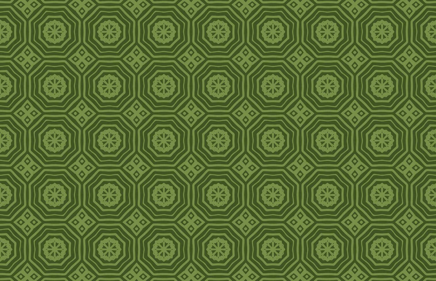 Vintage decorative green tile pattern vector