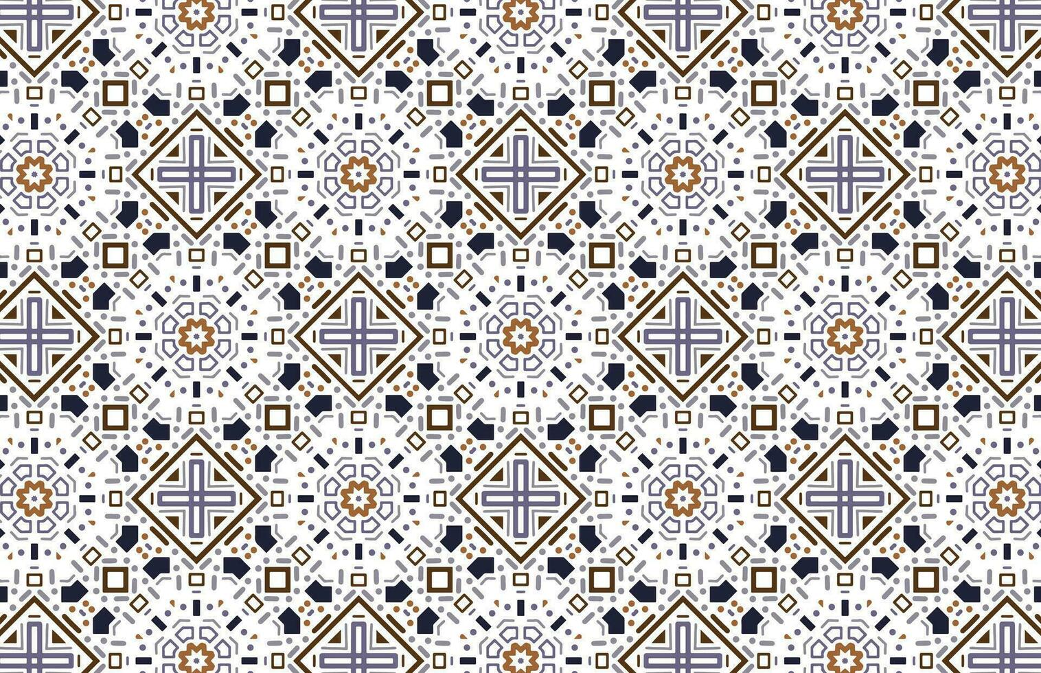 Arabic modern tiles design pattern vector