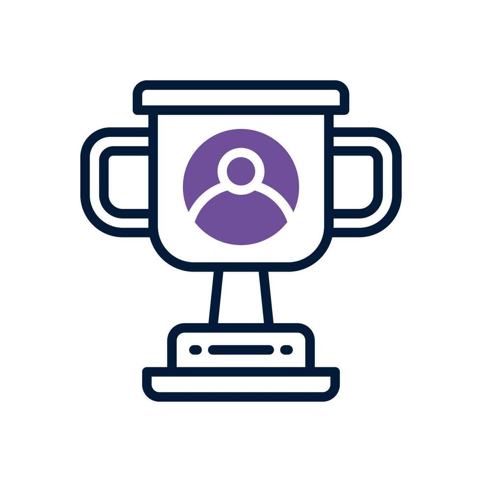trophy icon. vector dual tone icon for your website, mobile, presentation, and logo design.