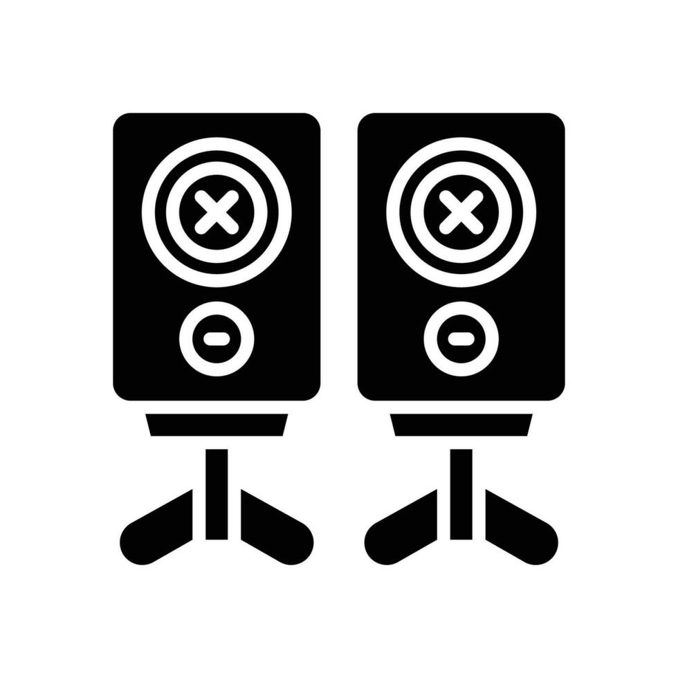 speaker icon. vector glyph icon for your website, mobile, presentation, and logo design.