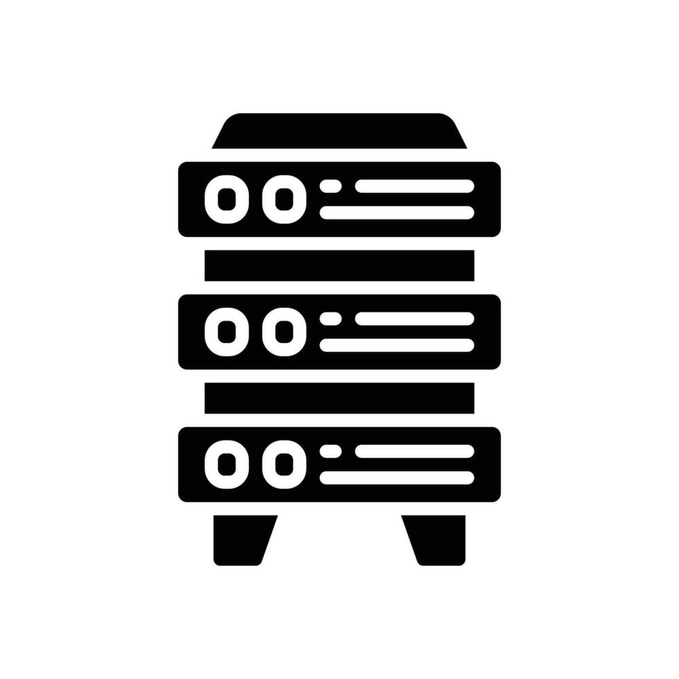 server icon. vector glyph icon for your website, mobile, presentation, and logo design.