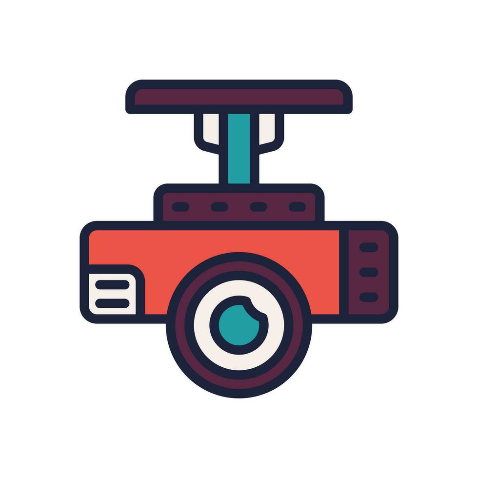 projector icon. vector filled color icon for your website, mobile, presentation, and logo design.