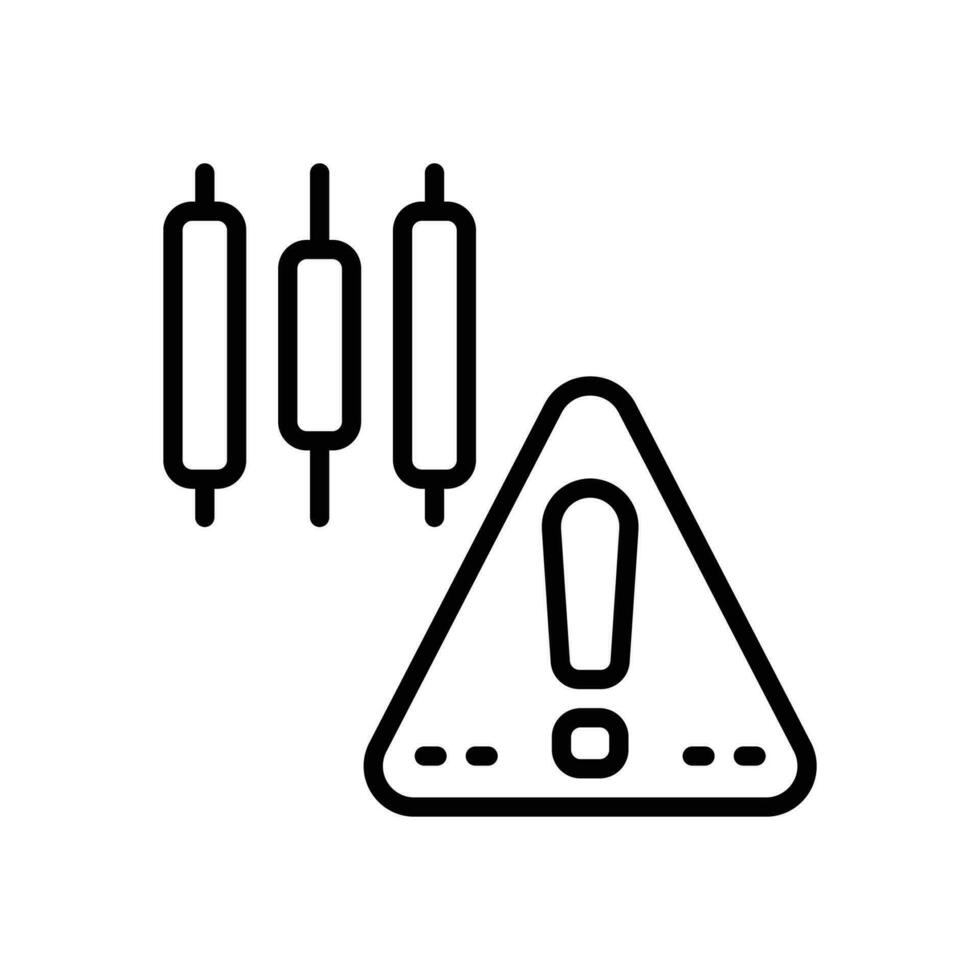 trading risk icon. vector line icon for your website, mobile, presentation, and logo design.