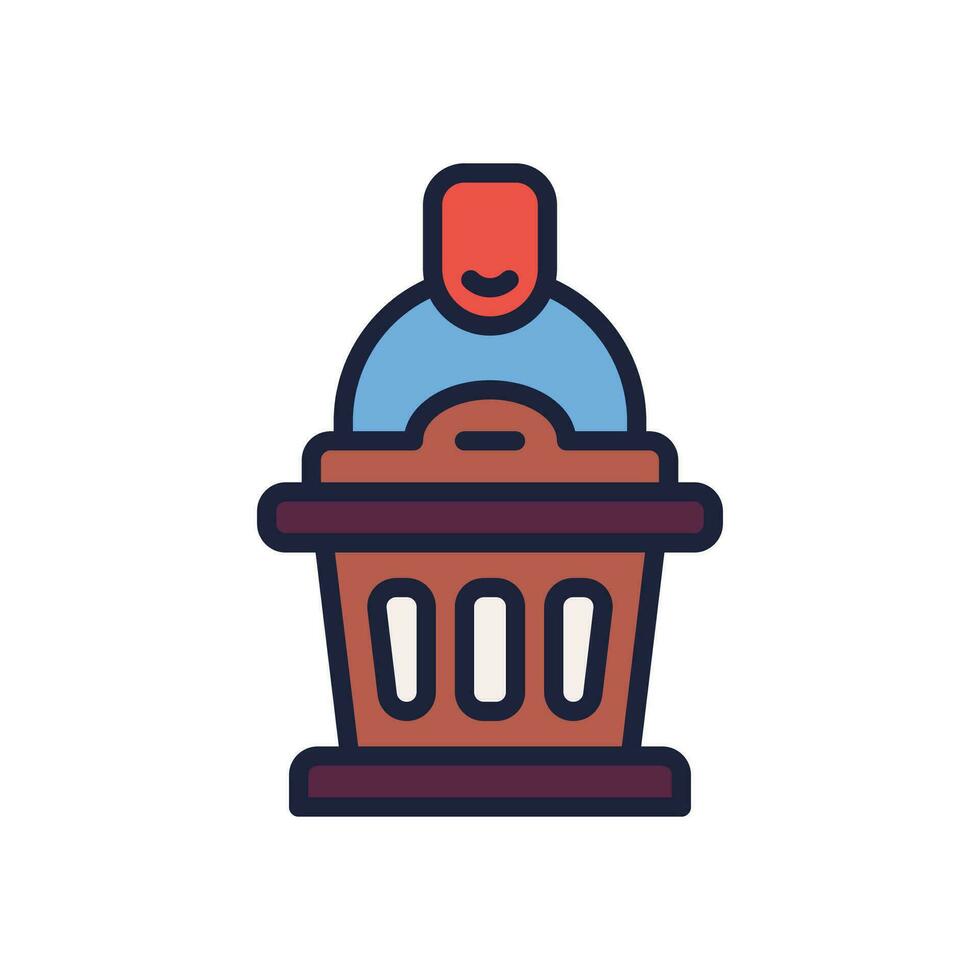 speech icon. vector filled color icon for your website, mobile, presentation, and logo design.