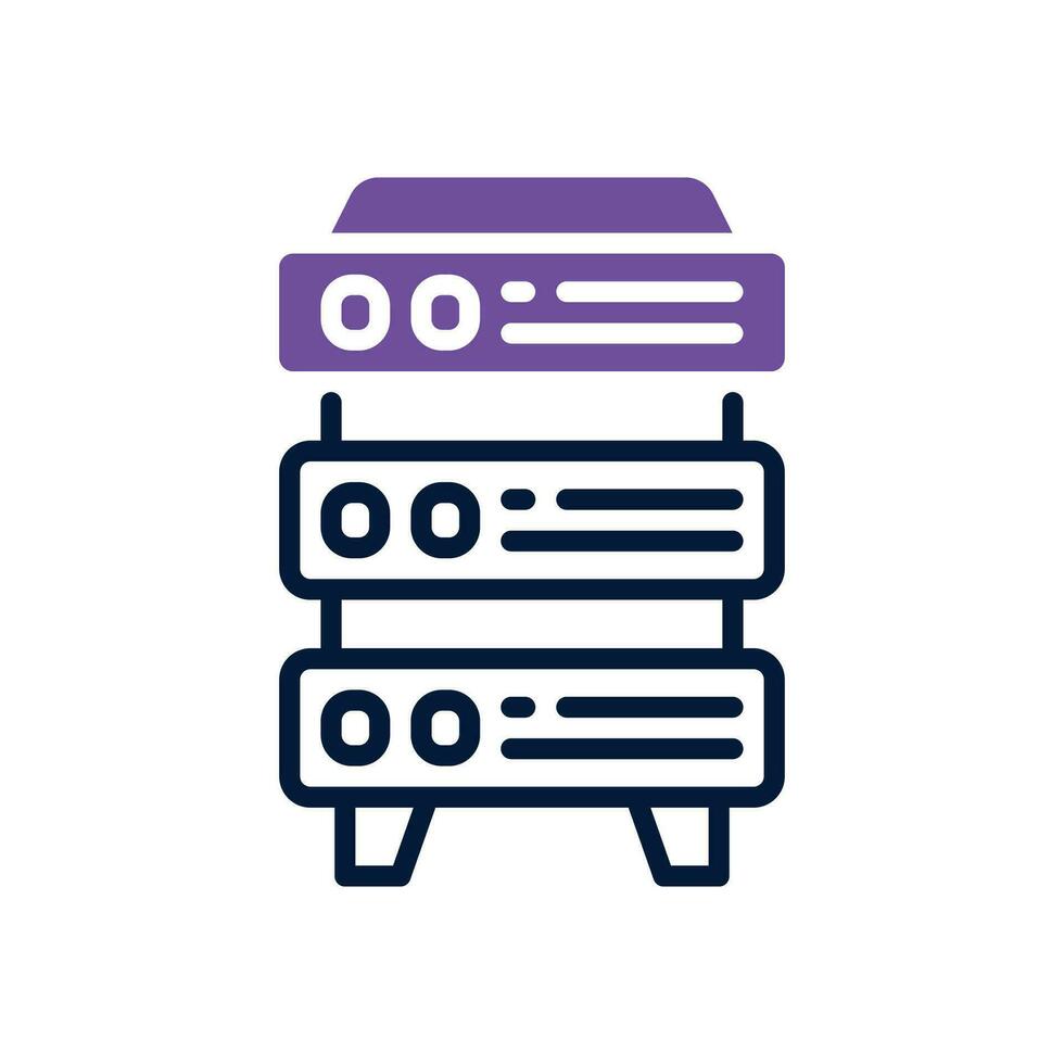 server icon. vector dual tone icon for your website, mobile, presentation, and logo design.