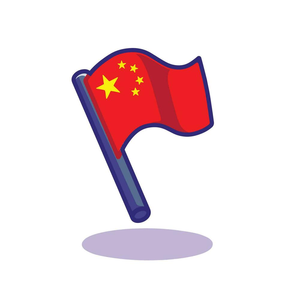 free vector chinese flag icon. Chinese New Year