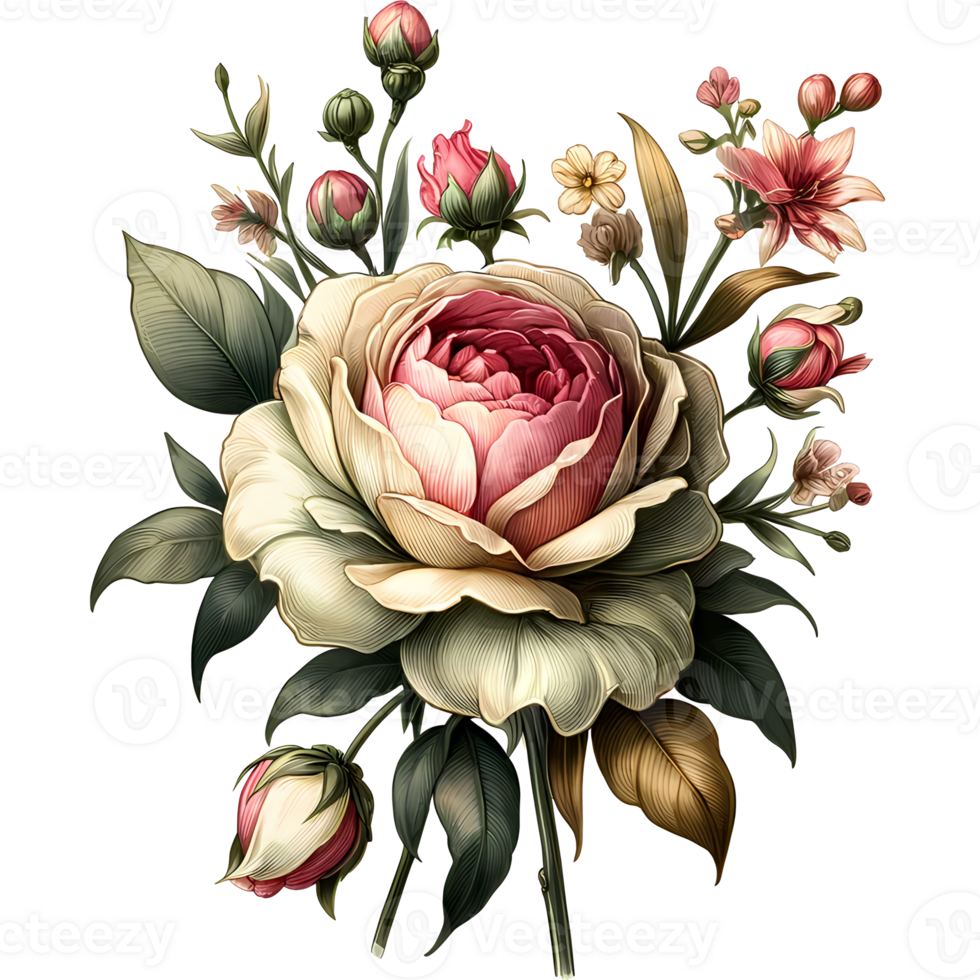 AI generated Beautiful lily flower isolated Valentine Day png