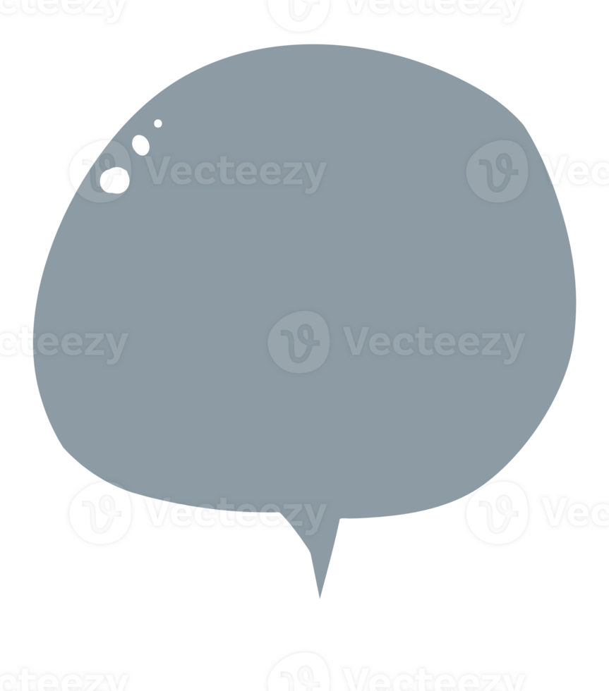 Colorful pastel blue color speech bubble balloon, icon sticker memo keyword planner text box banner, flat png transparent element design