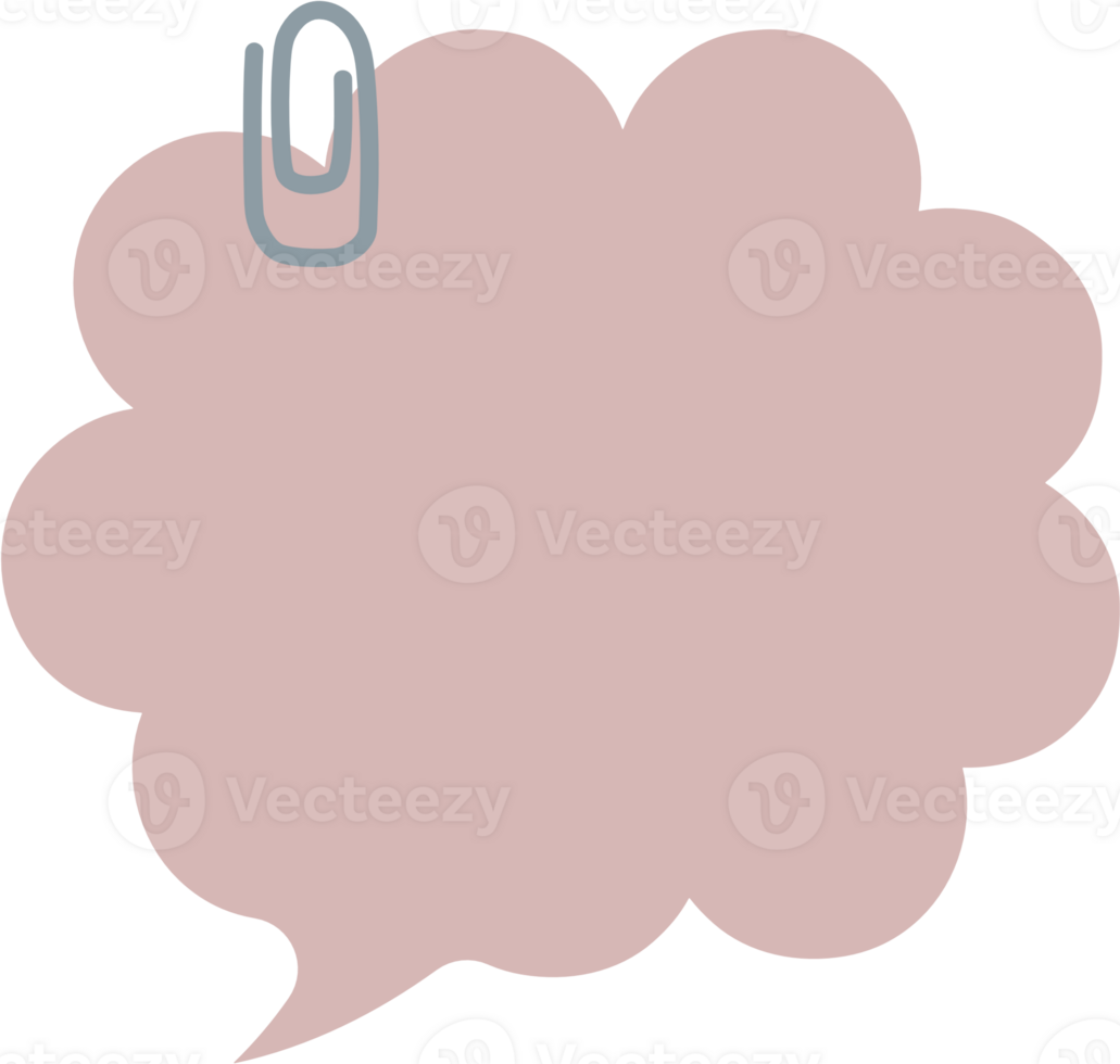 Colorful pastel pink color speech bubble balloon with quotation marks, icon sticker memo keyword planner text box banner, flat png transparent element design