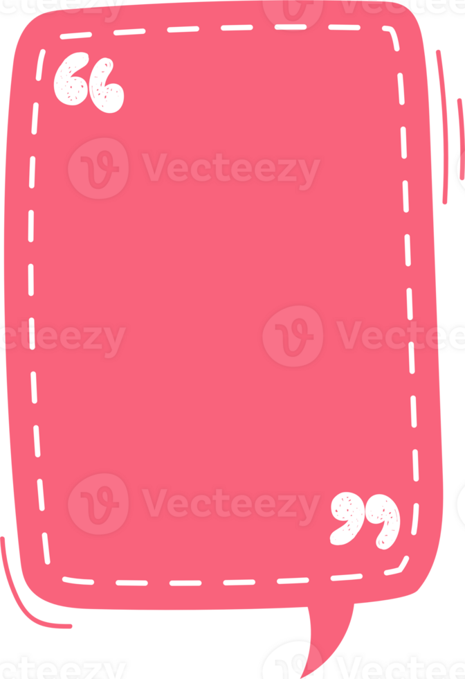 Colorful pastel pink color speech bubble balloon icon sticker memo keyword planner text box banner, flat png transparent element design