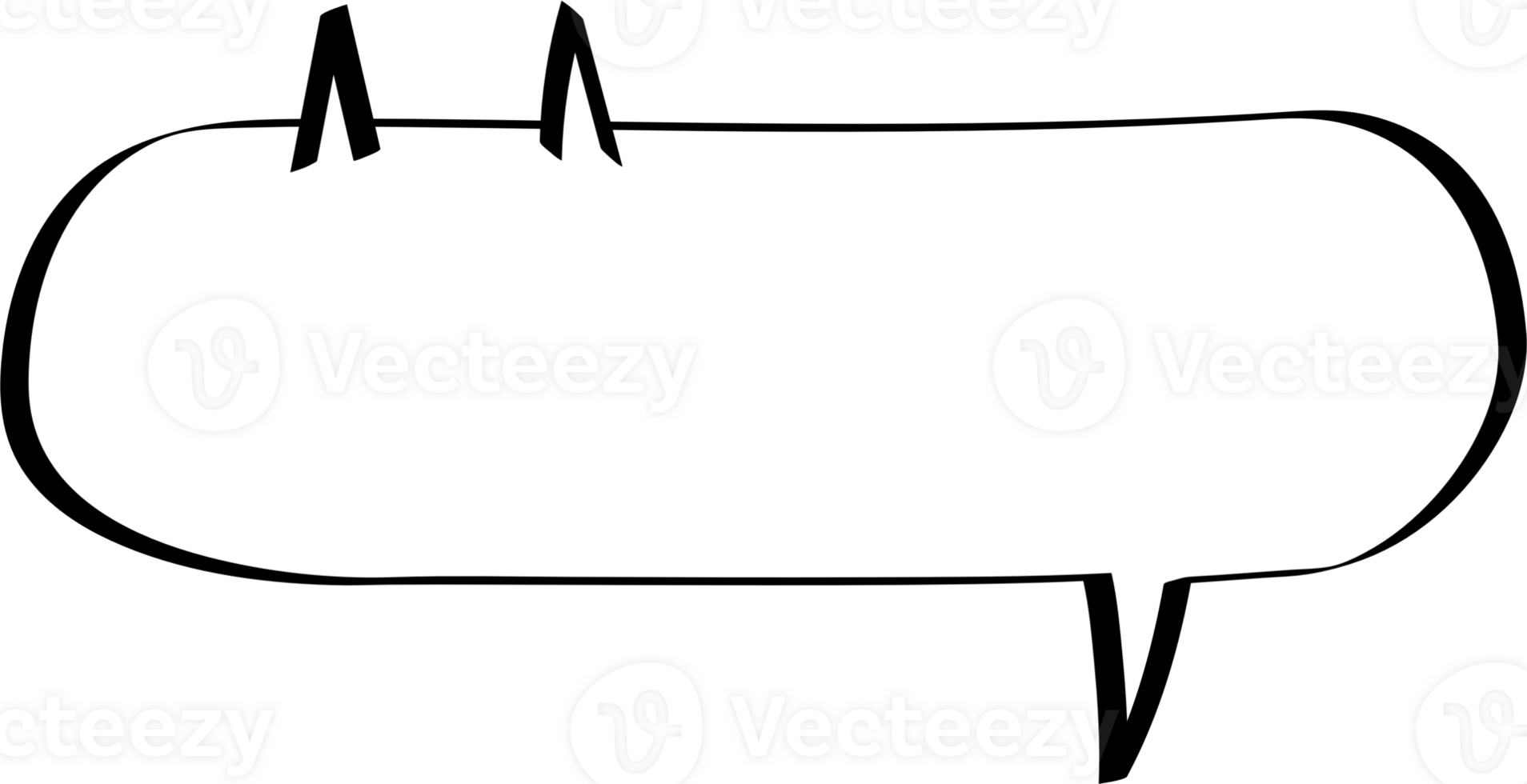 Cat Animal pet Black and white speech bubble balloon, icon sticker memo keyword planner text box banner, flat png transparent element design