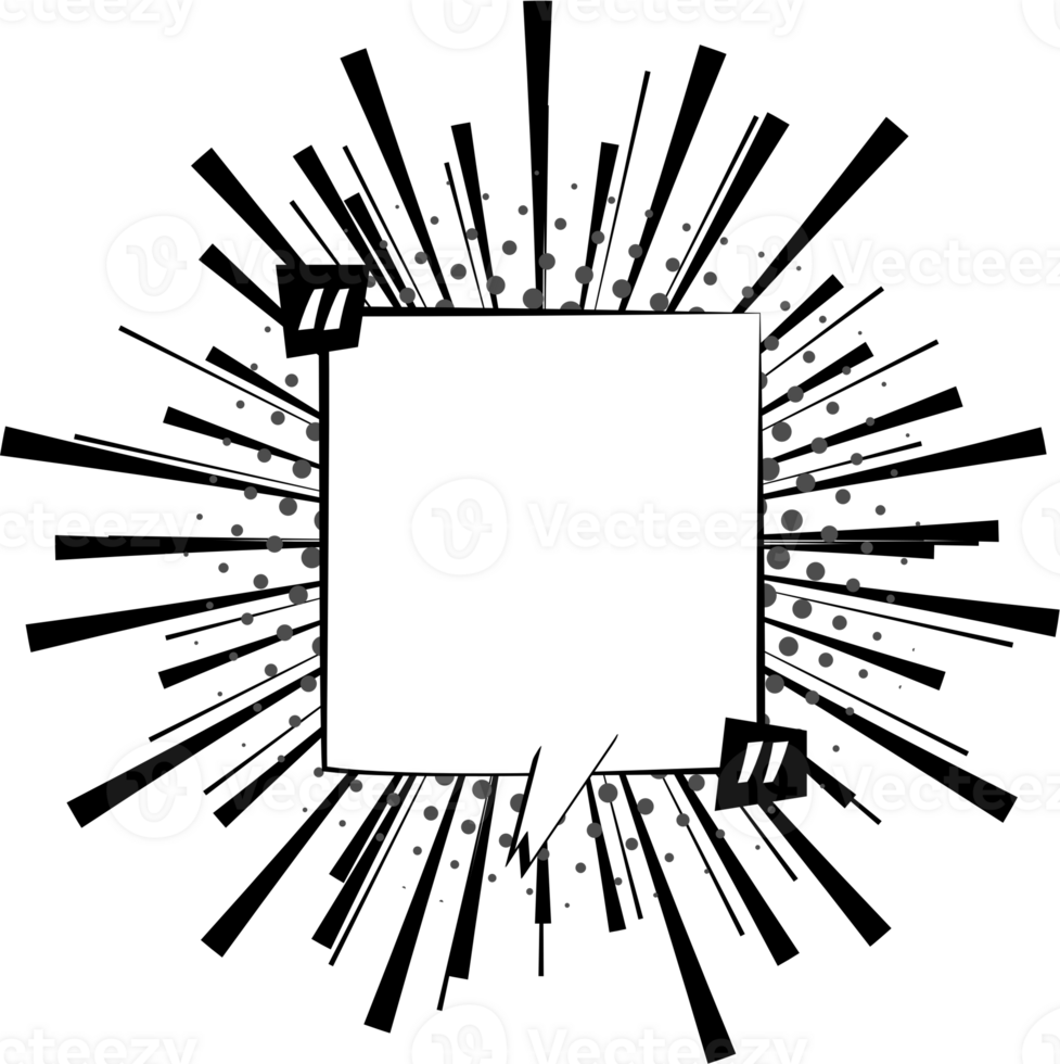 Black and white Pop art polka dots halftone speech bubble balloon with quotation marks icon sticker memo keyword planner text box banner, flat png transparent element design