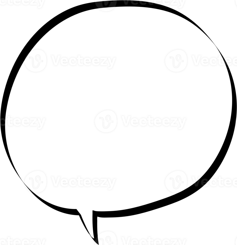Black and white speech bubble balloon, icon sticker memo keyword planner text box banner, flat png transparent element design