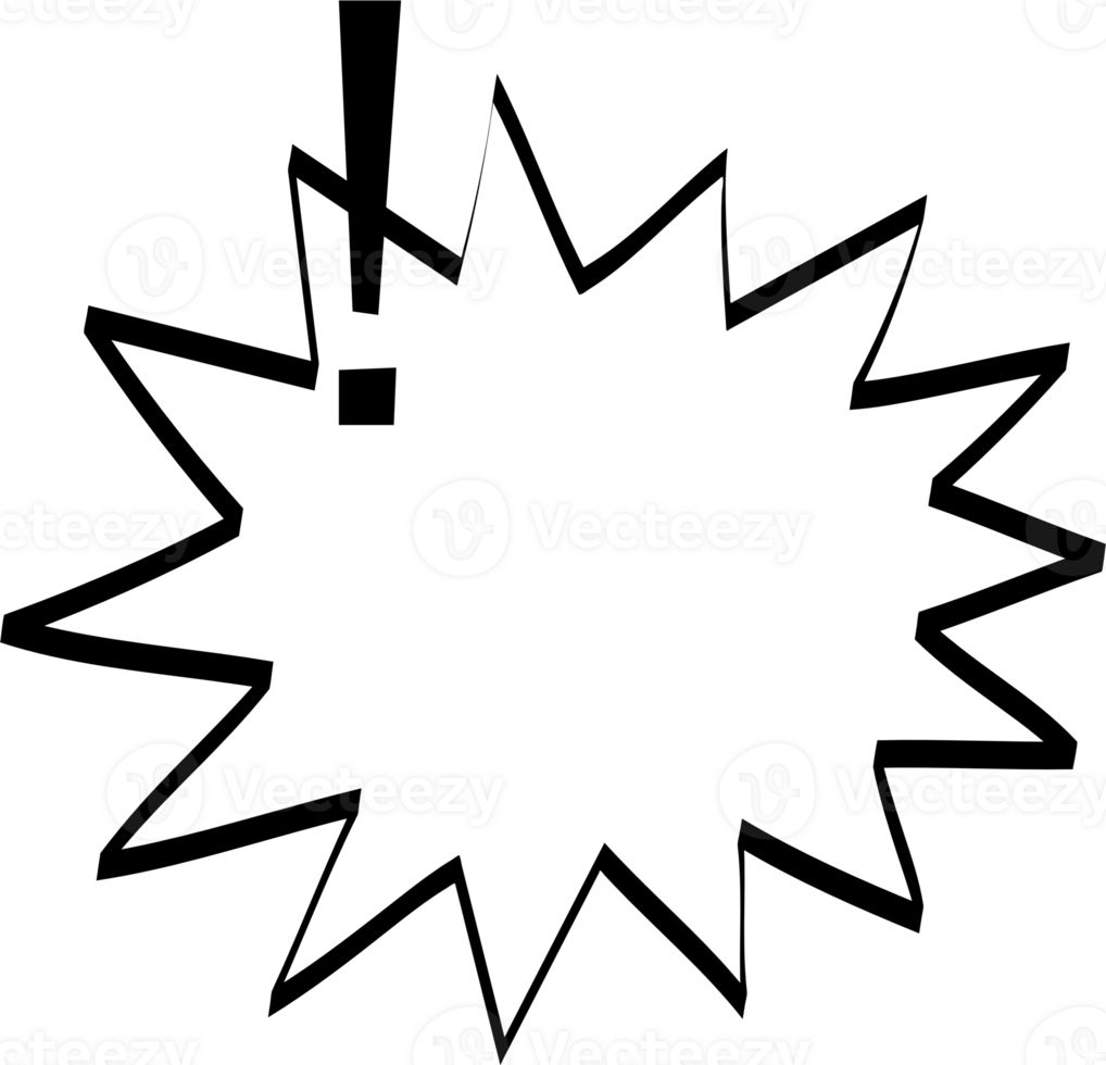 Black and white speech bubble balloon, icon sticker memo keyword planner text box banner, flat png transparent element design