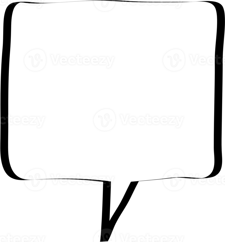 Black and white speech bubble balloon, icon sticker memo keyword planner text box banner, flat png transparent element design