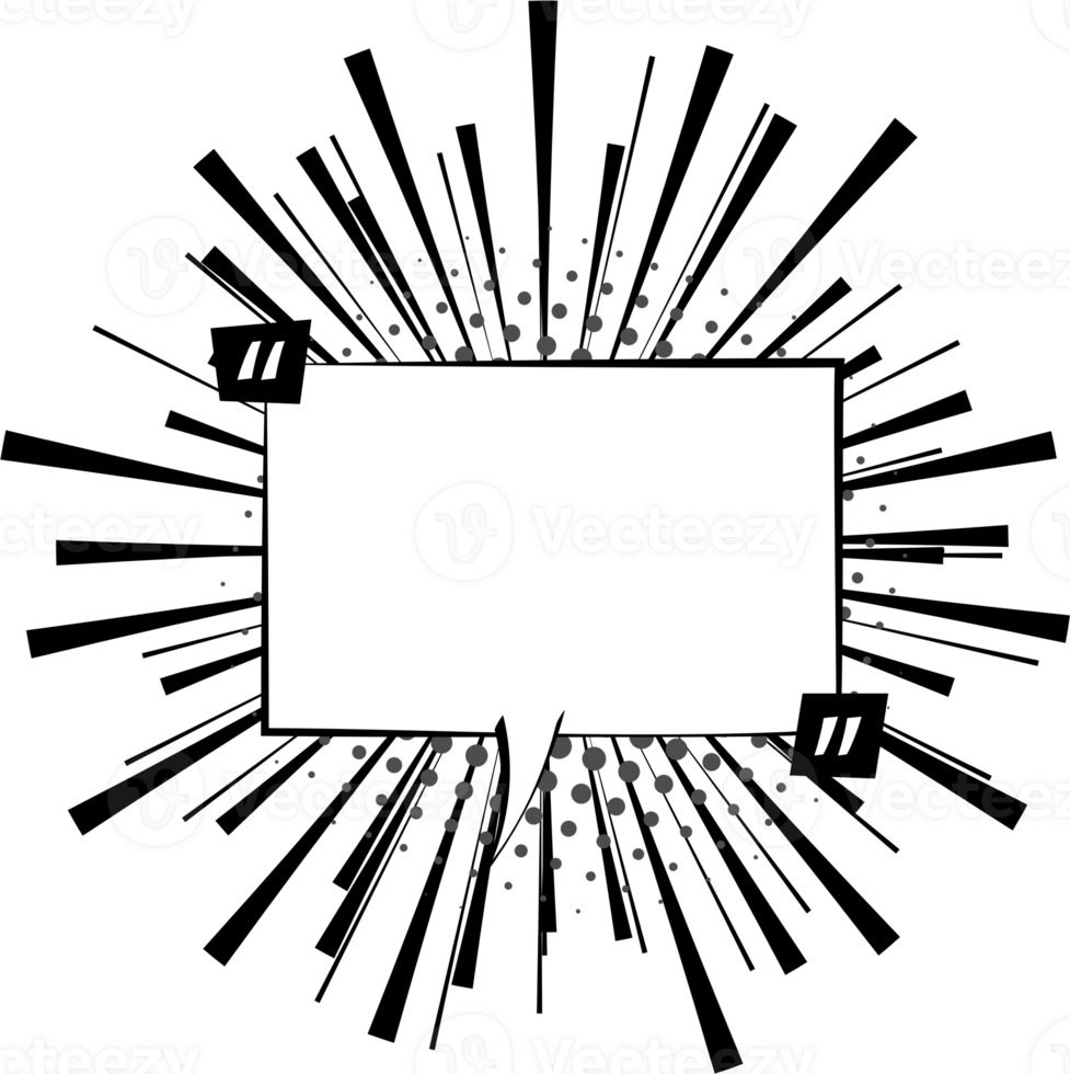 Black and white Pop art polka dots halftone speech bubble balloon with quotation marks icon sticker memo keyword planner text box banner, flat png transparent element design
