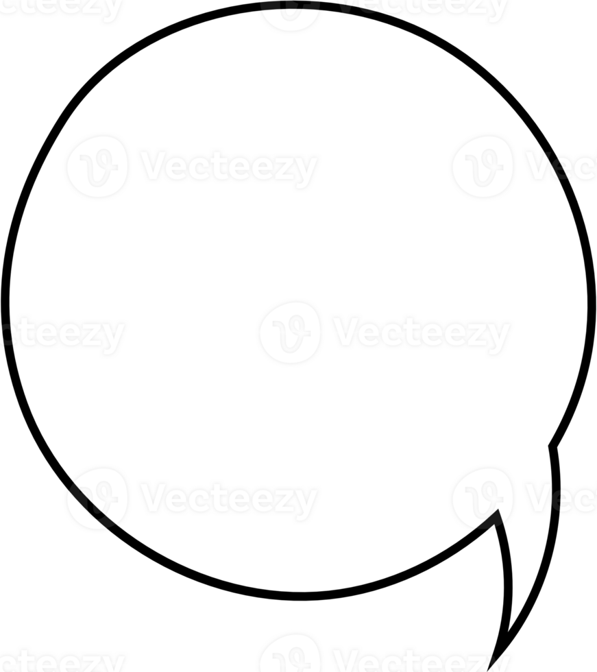 Black and white speech bubble balloon, icon sticker memo keyword planner text box banner, flat png transparent element design