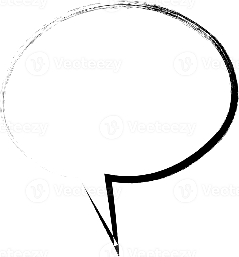 Black and white speech bubble balloon, icon sticker memo keyword planner text box banner, flat png transparent element design