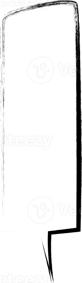 Black and white speech bubble balloon, icon sticker memo keyword planner text box banner, flat png transparent element design